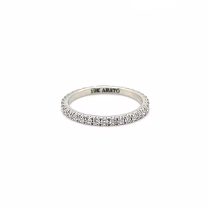 19K White Gold Diamond Eternity Band