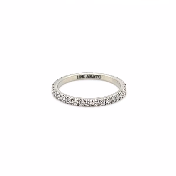 19K White Gold Diamond Eternity Band