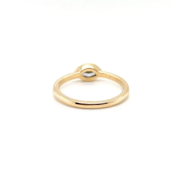 14K Yellow Gold Marquise Cut Lab Created Diamond Ring - Image 4