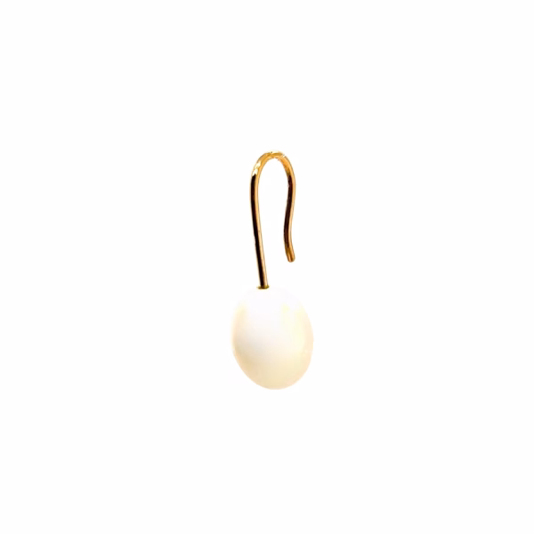 1 Pair of 14K Yellow Gold Freshwater Drop Earrings - Image 3