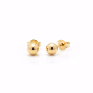 14K Yellow Gold 4mm Ball Stud Earrings
